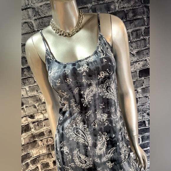 Soft N Stretchy Blue Paisley Print Bodycon Mini Dress - Picture 4 of 6